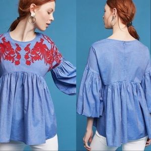 hemant & nandita embroidered blouse
